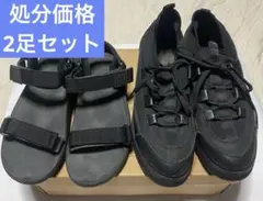 最終処分限界価格 ハレHAREシューズ ユニクロサンダル used 2足セットのサムネイル