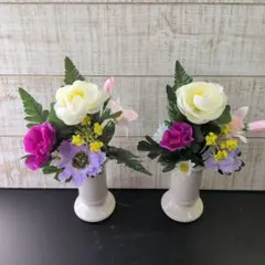 증정용 서양화 조화 1쌍 (2묶음), 화병 미포함