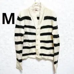 Catalina ウール製ストライプカーディガン 『M』 あったか オシャレ
