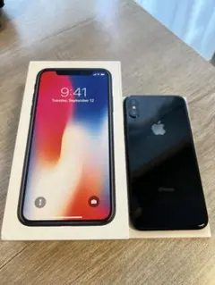 【美品】iPhone X 256GBバッテリースペースグレイ 78%