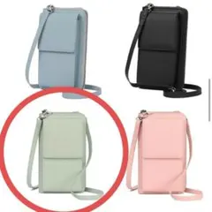 【新品】安い！！！　スマホショルダーバッグ 可愛い　おしゃれ　機能的　オリーブ色