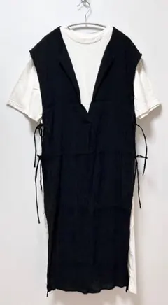 AZULBY MOUSSY ロングベストセットワンピース