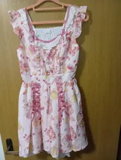 リズリサ LIZ LISA スウィートコンフィチュール柄 ジャンパースカート