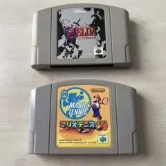 NINTENDO64 ゼルダの伝説 時のオカリナ マリオテニスソフト2本セット