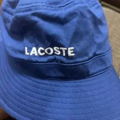 LACOSTE バケットハット ブルー