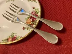 【☆上品なパール☆美品☆】クリストフル パール ケーキフォーク ペアセットのサムネイル