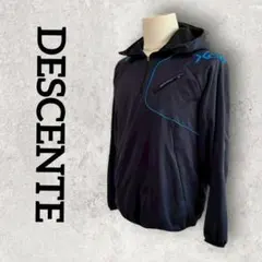 DESCENTE ハーフジップパーカー ハーフジップジャージ メンズ (L)濃紺のサムネイル