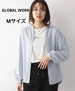 GLOBAL WORK さらさらリラックスプリントブラウス M