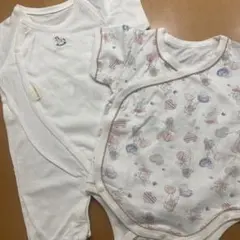 プティマイン✩.*˚女の子半袖ロンパースセット