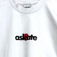askate 日の丸ロゴ　Tee ホワイト　M