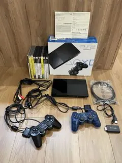 PlayStation 2 本体 + コントローラー2つ + ゲーム8本＋メモカ