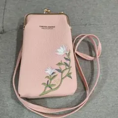 FOREVER JIANGBAO スマホピンクショルダーバッグ