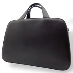 美品 バリー BALLY ハンドバッグ 腕掛け レザー ダークブラウン 金具ロゴ