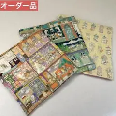 ふわふわガーゼハンカチ⭐️ユキエモン☆プールグラム ブルー☆fuwara