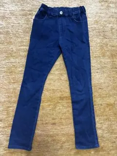 ネイビー 長ズボン ウエストゴム