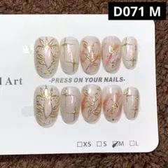 現品ネイルチップ　ショートオーバル　ぼかしミラーマグネットツヤニュアンス個性派