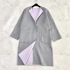 新品　Demi-Luxe BEAMS Dクルーネックリバーコート リバーシブルのサムネイル