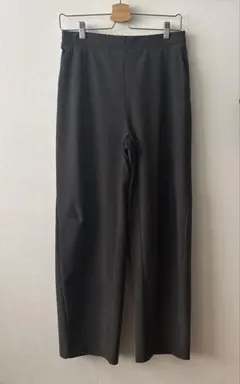 ユニクロ ジャージーカーブパンツ ダークグレー レディース L