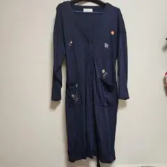 フランシュリッペ　刺繍付きロングカーディガン