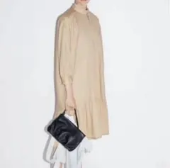 【zara】新品ポプリンワンピース