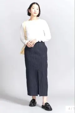 BEAUTY&YOUTH ユナイテッドアローズ リネン混 タイトスカート Mのサムネイル