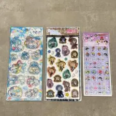 立体シール 3枚セット あわわちゃん うるちゅる初音ミク パワパフ タイルシール