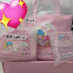 サンリオ当たりくじ キキララ 3点まとめ バッグ ミニバッグ ミラー&コーム
