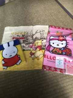 ミッフィー.プーさん．キティちゃんタオル
