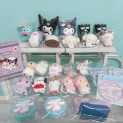 サンリオ まとめ売り クロミ キキララ シナモン ぬいぐるみ マスコット ポーチ