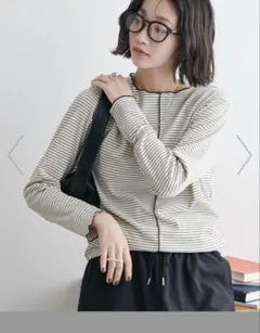 discoat前後2WAYリブメローロングスリーブ《WEB限定》長袖ディスコート