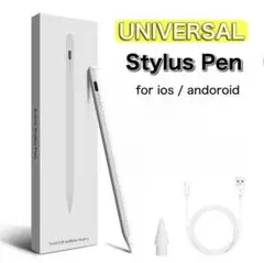 最新モデル タッチペンシル スタイラスペン Apple Pencil風 ホワイト
