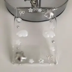 トレカケース トレカキーホルダー レジンデコ B品 ウィッシュコア 羽 星