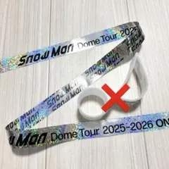 【在庫2点】SnowMan 銀テープ ON ハーフサイズ