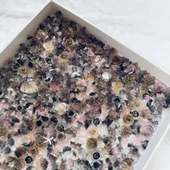 【50個】ブラックピンク素材mix ネイルパーツ まとめ売り　デコパーツ　地雷系