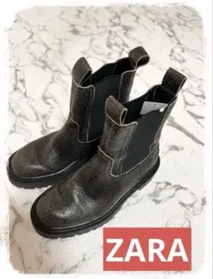 ☘️K2☘️ZARA サイドゴアブーツ 35