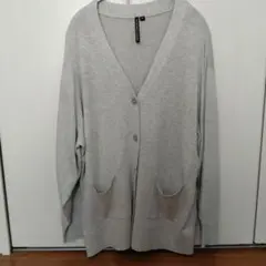 HK WORKS LONDON グレー カーディガン LL