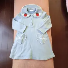 値下げ！Shirley Temple 水色 ワンピース110