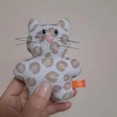 mojojojo マスコットぬいぐるみ4　③ ヒョウ柄ねこ