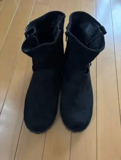 ニッセン　エンジニアショートブーツ黒スエード　3L 26.0~26.5cm 5E