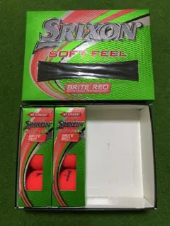 【新品未使用】【6球】SRIXON SOFT FEEL マットカラーレッド