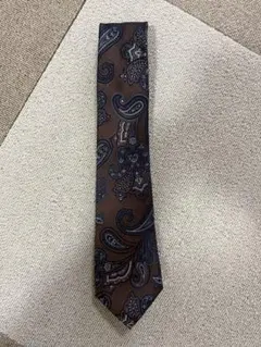 ORIHICA ネクタイ　ブラウン　ペイズリー