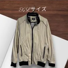 XLサイズ ベージュ ジッパージャケット