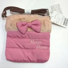 Mezzo Piano ファー付きポシェット ピンク　ショルダー