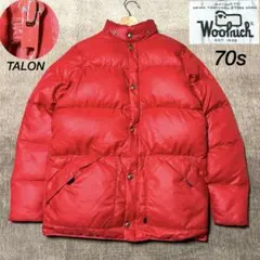 70s ウールリッチ　ダウンジャケット　グースダウン　TALONジップ　肉厚