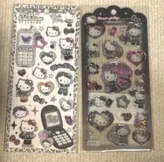 キティ　平成ハッピーフォン　ドロップジェリーシール　２枚セット