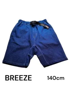 BREEZE デニムハーフパンツ 140cm ブルー
