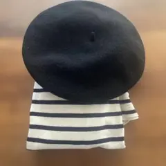 ブラックウールベレー帽