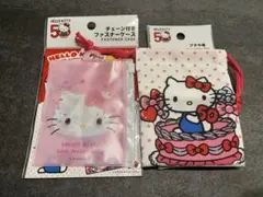 ハローキティ ミニクリアファイル 巾着 シークレット セット 50周年 サンリオ