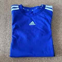 adidas アディダス 半袖Tシャツ ブルー 150cm
