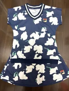 FILA フラワー テニスウエアセットアップ M 可愛い♪